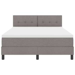 Postel s boxspringem s čelo Taupe 160 x 200 cm textil - obrázek 7