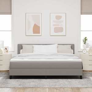 Postel s boxspringem s čelo Taupe 180 x 200 cm textil - obrázek 3