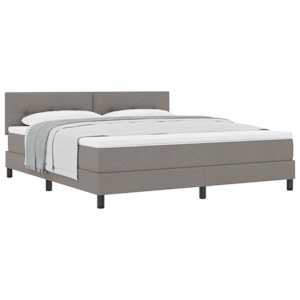 Postel s boxspringem s čelo Taupe 180 x 200 cm textil - obrázek 2