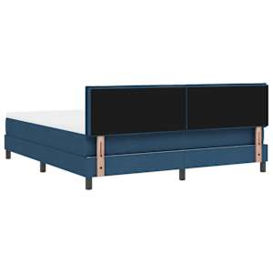 Postel s boxspringem s čelo Modrá 180 x 200 cm textil - obrázek 9