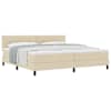 vidaXL Karbi vedrumadrats peaga cream 200 x 200 cm kangas