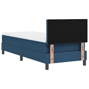 Postel s boxspringem s čelo Modrá 80 x 200 cm textil - obrázek 9