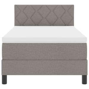 Postel s boxspringem s polštářem Taupe 90 x 190 cm textil - obrázek 7