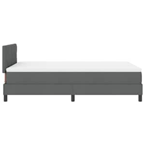 Postel s boxspringem s čelo Tmavě šedá 120 x 190 cm textil - obrázek 8