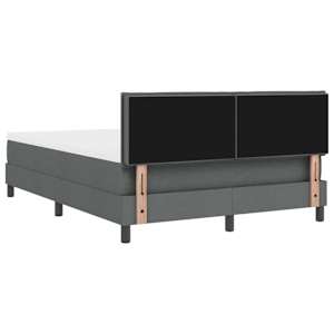 Postel s boxspringem s matrací Tmavě šedá 140 x 200 cm textil - obrázek 9