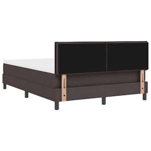 Postel s boxspringem s matrací Tmavě hnědá 140 x 200 cm textil - obrázek 9