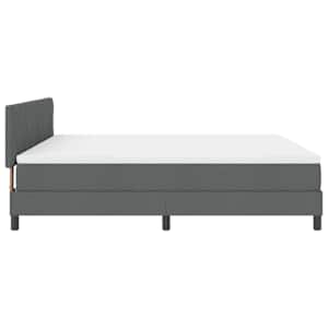 Postel s boxspringem s čelo Tmavě šedá 180 x 200 cm textil - obrázek 8