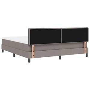 Postel s boxspringem s matrací s čelo Taupe 180 x 200 cm textil - obrázek 9