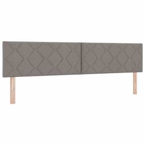 Postel s boxspringem s čelo Taupe 200 x 200 cm textil - obrázek 6