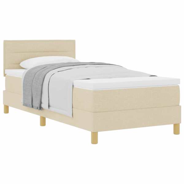 vidaXL Karbi vedrumadrats padjaga peaga cream 80 x 200 cm kangas