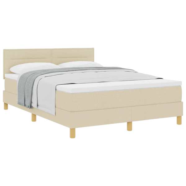 vidaXL Karbi vedrumadrats padjaga peaga cream 140 x 190 cm kangas
