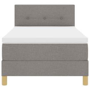Postel s boxspringem s matrací s čelo Taupe 90 x 200 cm textil - obrázek 7