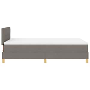 Postel s boxspringem s matrací s čelo Taupe 120 x 190 cm textil - obrázek 8