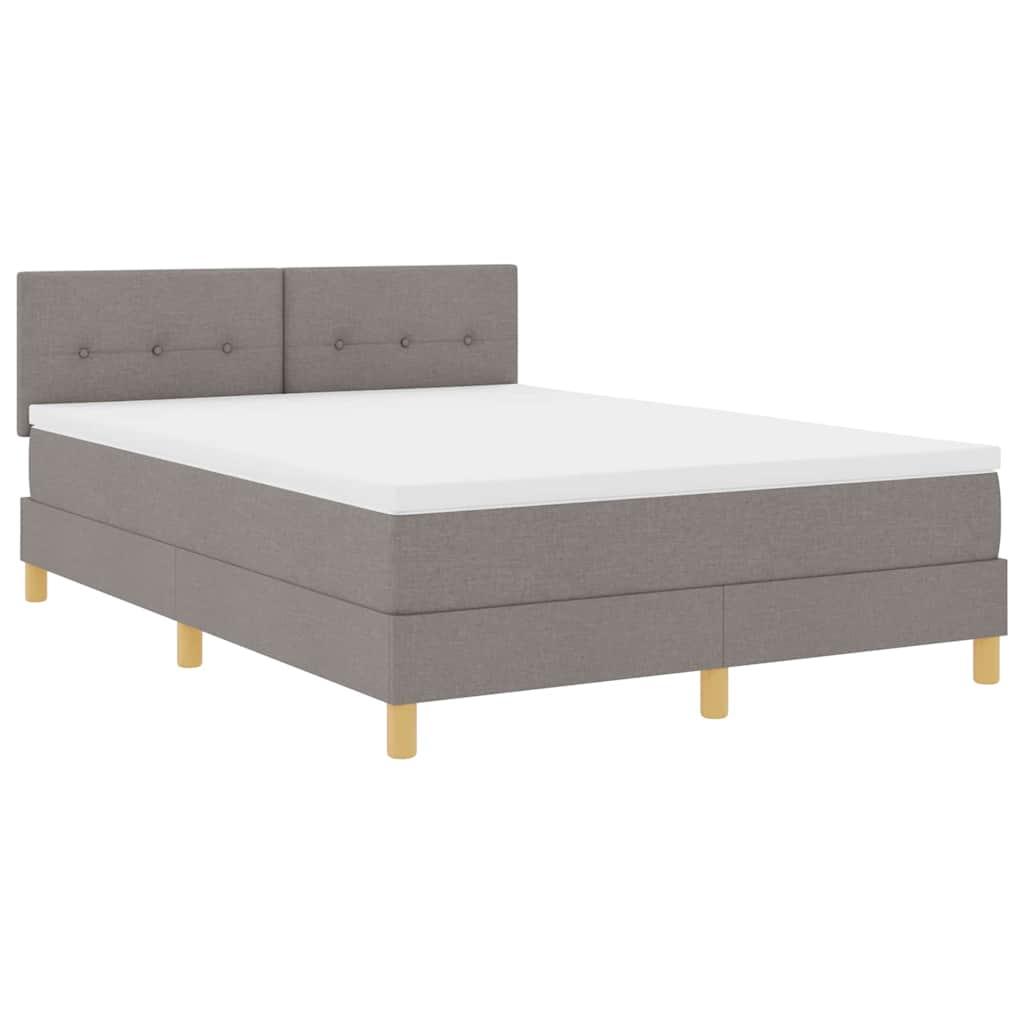 Boxspring ágy matraccal matracmal Tópszínű 160 x 200 cm szövet 