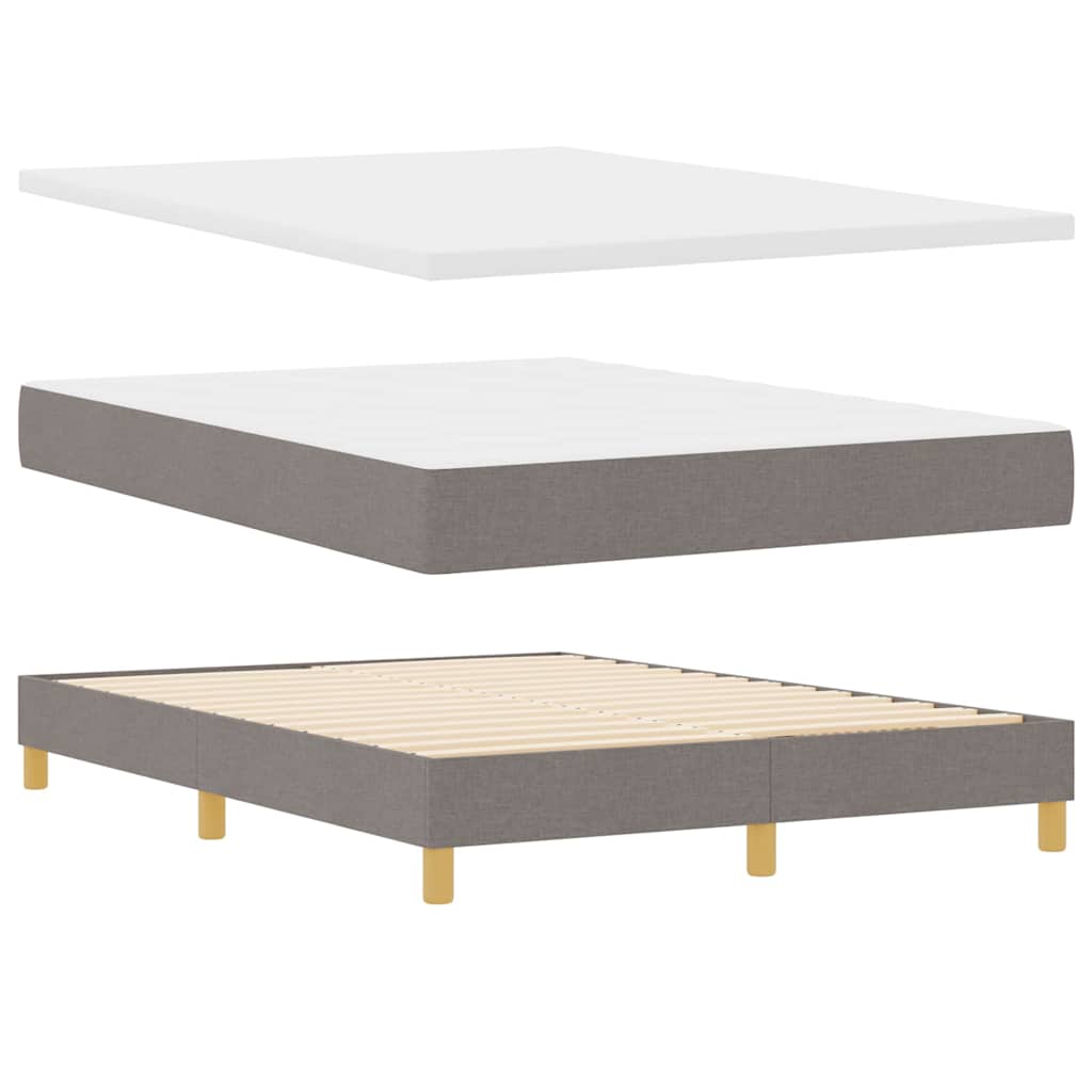 Boxspring ágy matraccal matracmal Tópszínű 160 x 200 cm szövet 