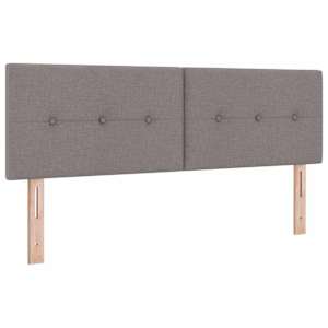 Postel s boxspringem s matrací s čelo Taupe 160 x 200 cm textil - obrázek 6