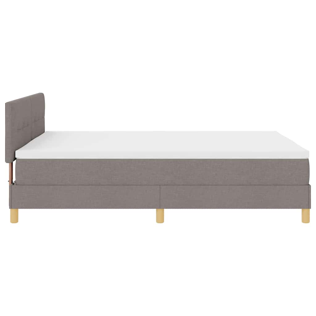 Boxspring ágy matraccal matracmal Tópszínű 160 x 200 cm szövet 