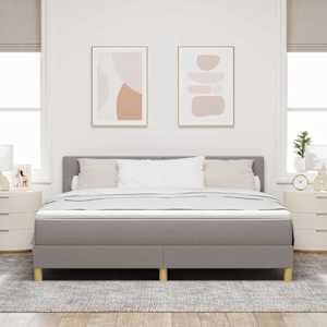 Postel s boxspringem s polštářem Taupe 180 x 200 cm textil - obrázek 3