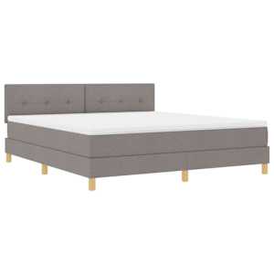 Postel s boxspringem s polštářem Taupe 180 x 200 cm textil - obrázek 4