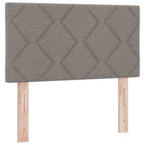 Postel s boxspringem s polštářem Taupe 80 x 200 cm textil - obrázek 6