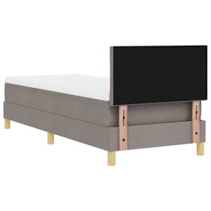 Postel s boxspringem s polštářem Taupe 80 x 200 cm textil - obrázek 9
