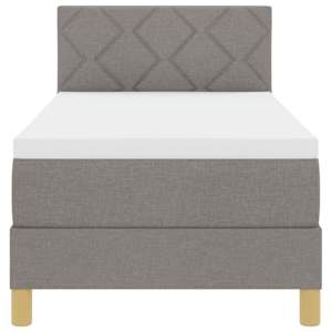 Postel s boxspringem s polštářem Taupe 80 x 200 cm textil - obrázek 7