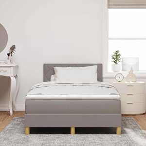 Postel s boxspringem s polštářem Taupe 120 x 190 cm textil - obrázek 3