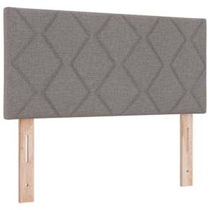 Postel s boxspringem s polštářem Taupe 120 x 190 cm textil - obrázek 6
