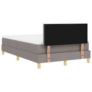 Postel s boxspringem s polštářem Taupe 120 x 190 cm textil - obrázek 9