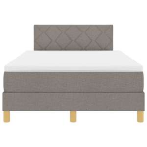 Postel s boxspringem s polštářem Taupe 120 x 190 cm textil - obrázek 7