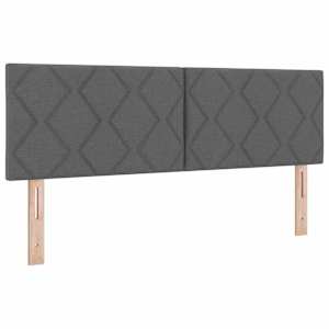 Postel s boxspringem s matrací Tmavě šedá 140 x 200 cm textil - obrázek 6