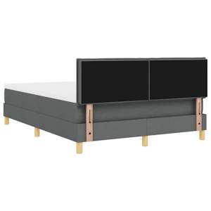 Postel s boxspringem s matrací Tmavě šedá 140 x 200 cm textil - obrázek 9