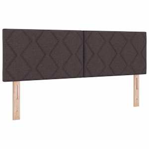 Postel s boxspringem s matrací Tmavě hnědá 140 x 200 cm textil - obrázek 6