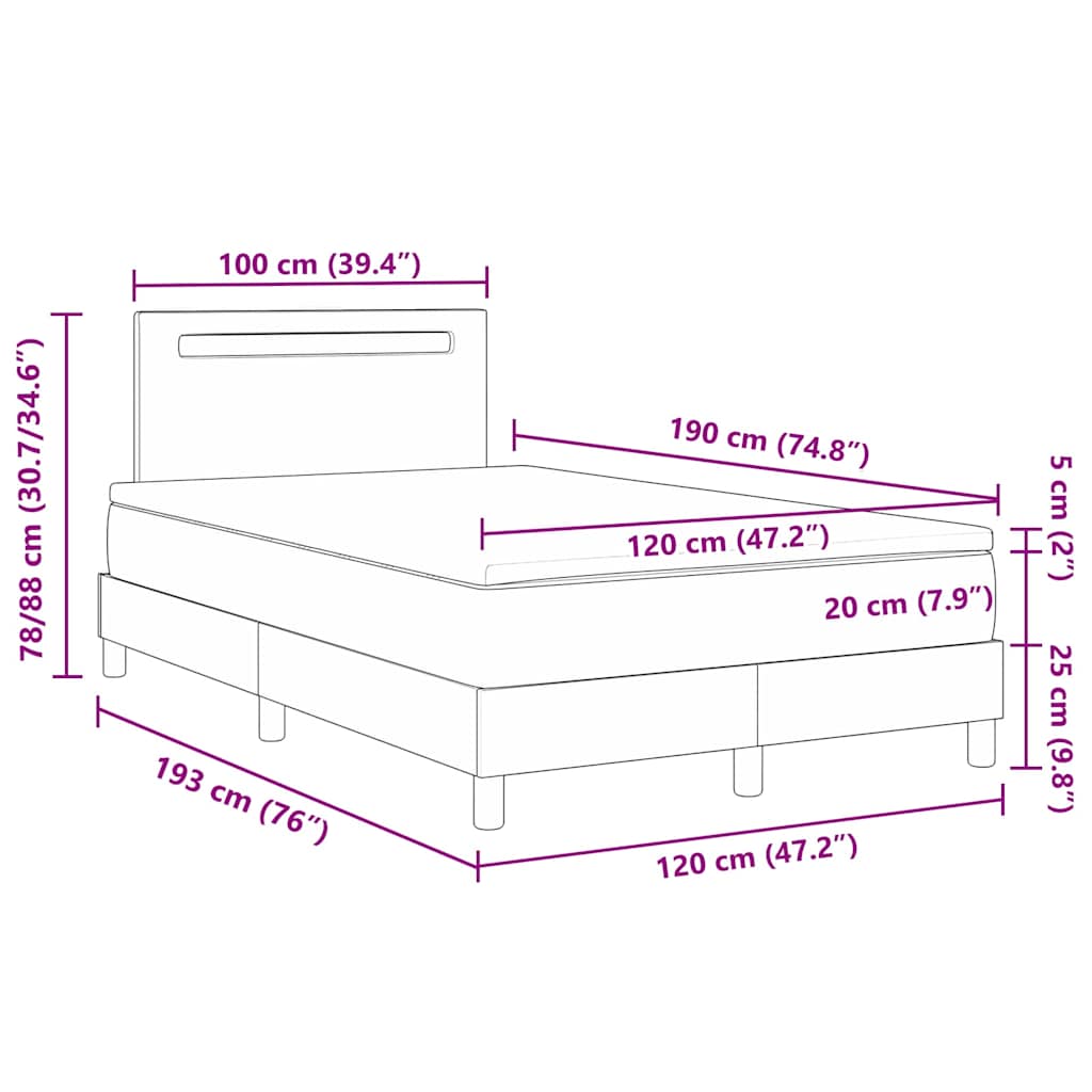 Boxspring Ágy Matraccal, Fehér, Kis Dupla, Műbőr 