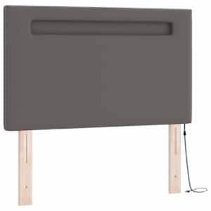 Postel s boxspringem s matrací Šedá 120 x 200 cm Umělá kůže - obrázek 7