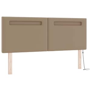 Postel s boxspringem s čelo Cappuccino 140 x 200 cm Umělá kůže - obrázek 7