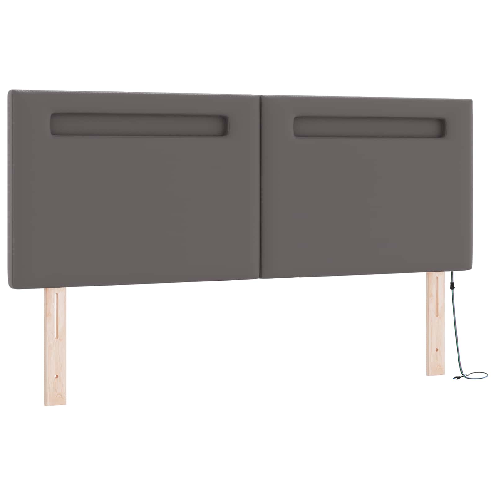 Postelja z vzmetnico z vzmetnico Siva 160 x 200 cm Umetna koža