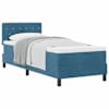 vidaXL Karbi vedrumadrats madratsiga Tumesinine 80 x 200 cm Samet