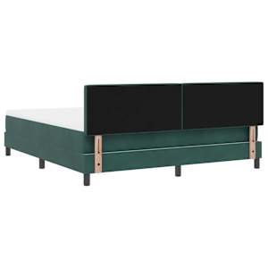 Postel s boxspringem s matrací Tmavě zelená 180 x 200 cm samet - obrázek 9