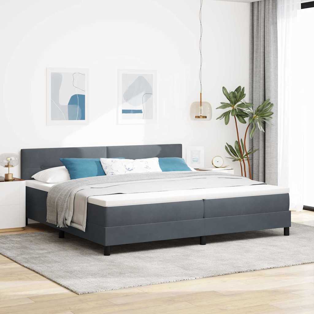 Kasti Vedrudekk koos Madratsiga Tumehall 200x200 cm Samet
