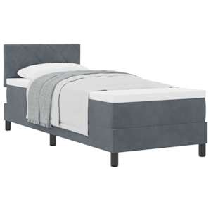 vidaXL Karbi vedrumadrats peaga Tumehall 80 x 200 cm Samet