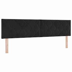 Postel s boxspringem s čelo Černá 180 x 200 cm samet - obrázek 6