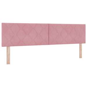 Postel s boxspringem s čelo Růžová 180 x 200 cm samet - obrázek 6