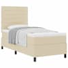 vidaXL Karbi vedrumadrats madratsiga peaga cream 100 x 200 cm kangas