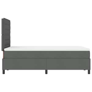 Postel s boxspringem s matrací Tmavě šedá 120 x 190 cm textil - obrázek 8