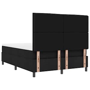 Postel s boxspringem s matrací s čelo Černá 140 x 190 cm textil - obrázek 9