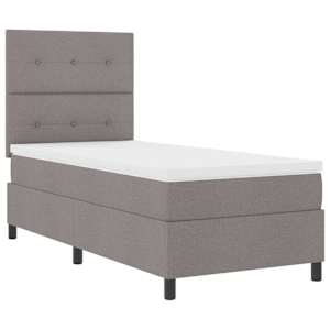 Postel s boxspringem s čelo Taupe 80 x 200 cm textil - obrázek 5