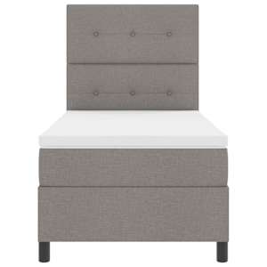Postel s boxspringem s čelo Taupe 80 x 200 cm textil - obrázek 7