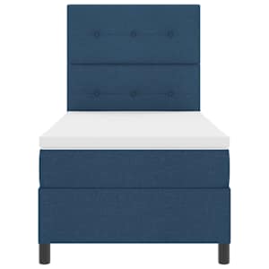 Postel s boxspringem s čelo Modrá 80 x 200 cm textil - obrázek 7