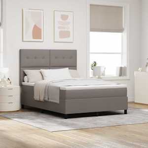 Postel s boxspringem s čelo Taupe 140 x 190 cm textil - obrázek 1